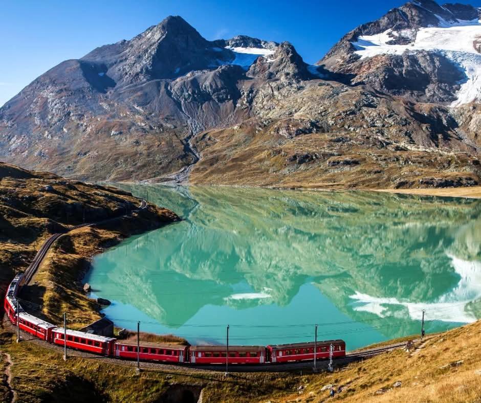 Residenza 39 - 900 M To Bernina Express Apartment ตีราโน ภายนอก รูปภาพ